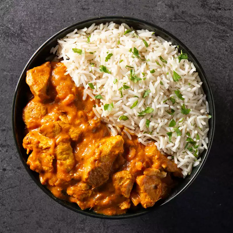 Butter chicken w/ Rice