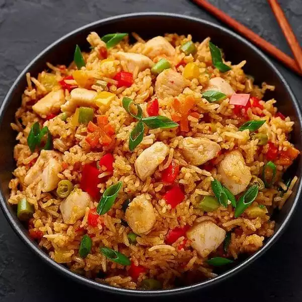 Chicken Szechuan w/Rice - Khalils Food
