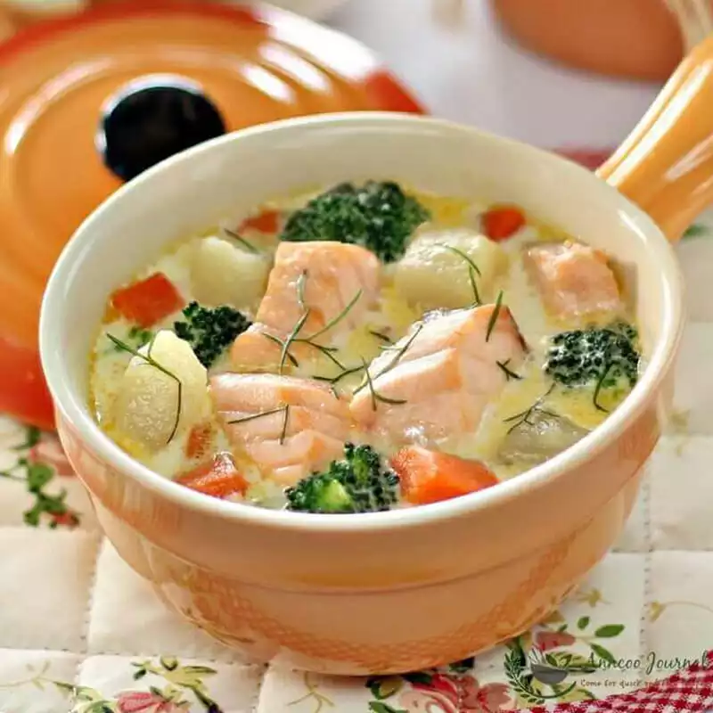 Salmon Fish Soup - Khalils Food
