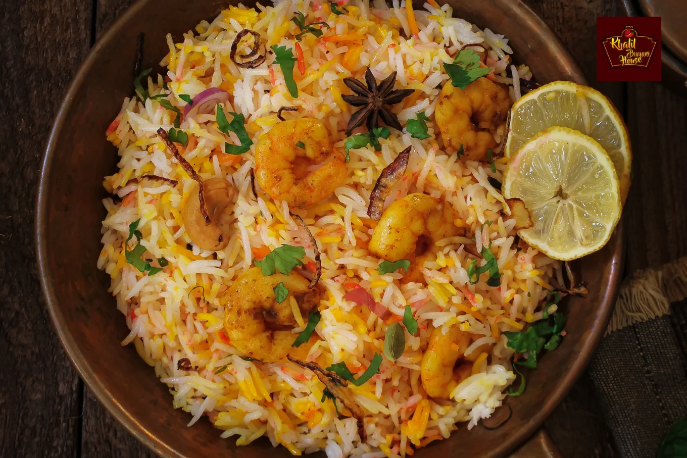 shrimp biryani